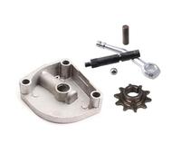 Cubierta de embrague de 3 orificios, compatible con palanca de brazo, kit de piñón de transmisión de 10 dientes para 49 cc, 60 cc, 66 cc y 80 cc. Conjunto Embrague Drive