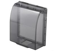 Cubierta de enchufe de interruptor de pared para exteriores, ABS, impermeable, a prueba de polvo, protección contra salpicaduras, IP14, montado en la pared para baño, cocina, balcón (C)