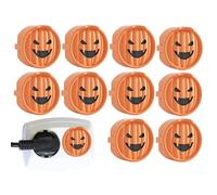 Cubierta de enchufe de salida,Cubiertas de enchufe, 10X Tapa de salida de sonrisa fantasma, Protector de enchufes de seguridad para el hogar, protectores de enchufes eléctricos, tapas de