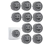 Cubierta de enchufe eléctrico,Cubierta de enchufe de salida - 10X Tapa de salida de sonrisa fantasma | Protector de enchufes de seguridad para el hogar, protectores de tomas de corriente a prueba de n