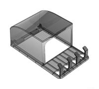 Cubierta de enchufe para exteriores resistente a la intemperie con cerradura y gancho, caja protectora transparente para placa de pared tipo 86, protector de lluvia para toma de corriente de jardín