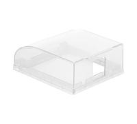 Cubierta de enchufe transparente - Protector contra salpicaduras impermeable | Tapa protectora de enchufe autoadhesiva | Seguridad transparente contra el polvo para baño, cocina, vivienda exterior