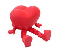 Cubierta De Enganche Remolque En Forma Corazón Plásticos Rojos Larga Duración Fácil Instalar para Automóviles Camiones Y SUV Cubierta para Acoplamiento Remolque