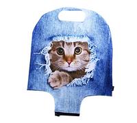 Cubierta de Equipaje Eslinga de maletín Pegatinas Cubierta de Maleta Cepillo de Cubre Tapas elástico Bolsa de Viaje Neceser Viaje Espesar Cubierta de Caja elástica 3D