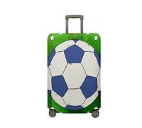 Cubierta de Equipaje, Mateju Funda Maleta 18-32 Pulgadas Lavable Funda de Maleta 3D Cubierta de Equipaje Protectora con Cremallera para Affaires, Voyages (Estrella Fútbol,M)
