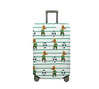 Cubierta de Equipaje, Mateju Funda Maleta 18-32 Pulgadas Lavable Funda de Maleta 3D Cubierta de Equipaje Protectora con Cremallera para Affaires, Voyages (Caballo Fútbol,M)
