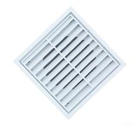 Cubierta de escape de cocina montada en la pared con construcción de ABS con rejilla para bloquear el agua de lluvia y mantener fuera los insectos y el polvo de los sistemas de ventilación (150)