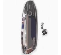 Cubierta de escape de motocicleta Térmica para tub Accesorios de motocicleta compatibles con el silenciador JC200T: panel decorativo delantero y trasero, cubierta del silenciador,(Rear)