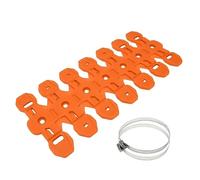 Cubierta de escape de motocicleta Térmica para tub Compatible con HUSQVARNA TX TC TE TEI 125 250 300 2014-2023. Compatible con KTM. Protector de tubo de escape. Protector térmico.(Orange)