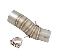 Cubierta de escape de motocicleta Térmica para tub Silenciador de escape de acero inoxidable para motocicleta CFMOTO 450SR 450 NK SR 2022 2023, tubo de enlace central modificado de 51 mm.