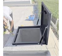 Cubierta de escotilla de acceso al techo con tira de sellado, mango y pernos, construcción de acero galvanizado para mayor durabilidad y resistencia a la intemperie