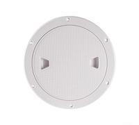 Cubierta de escotilla de cubierta marina de 8 pulgadas, tapa antideslizante de ABS para puerta de yate, barco, puerto negro resistente a los rayos UV para hardware de construcción del hogar y jardín