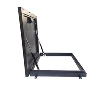 Cubierta de escotilla de techo resistente, escotilla de ático de acero galvanizado con recubrimiento en polvo, cubierta de salida de boca de aleación de aluminio para acceso a loft