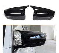 Cubierta de Espejo ABS para Espejo retrovisor Lateral, Compatible con BMW Serie 3 G20 G21 4 Series G22 G23 G26 5 Series G30 G31 7 Series G11 G12 8 Series G14 G15 G16 Negro Brillante 2 Piezas/Set