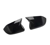 cubierta de espejo adhesiva 2 fundas de espejo con patrón fibra carbono para Ford Explorer 2020-2024 (con volante a la izquierda)(Black)