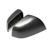 Cubierta De Espejo De Fibra De Carbono Real Seca Para Tesla Model X 75D 90D F90D P100D 2012-22, Estilo Adicional Brillante/mate Carcasa Espejo Retrovisor(Matt black)