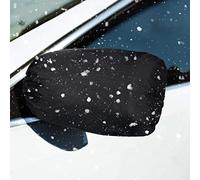 Cubierta de Espejo de Vista Lateral Cubierta de Protección de Retrovisor de Coche de Escarcha Hielo de Nieve Accesorios de Vista Trasera Exterior Tamaño Universal Negro (2 Piezas)