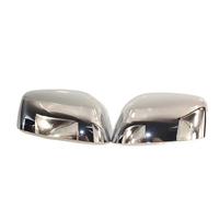 Cubierta De Espejo Lateral Cubierta para espejo retrovisor de coche compatible con Nissan Navara D40 2005-2014, cubiertas para espejos retrovisores, tapa para casa,(Chrome (pair))