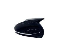 Cubierta de espejo para Genesis G70 2017-2023, calcomanía para espejo retrovisor lateral, tapa de ala para puerta exterior, accesorio de carbono (aspecto de carbono) (negro brillante)