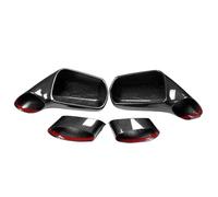 Cubierta De Espejo Retrovisor Coche Fibra Carbono Real Para Corvette C7 Para Stingray ZR1 Z06 Z51 Coupe Convertible 2014-2019 Carcasa Espejo Retrovisor
