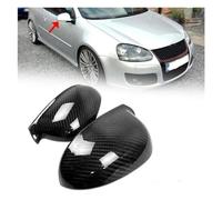 Cubierta de espejo retrovisor Compatible Con VW Golf 5 MK5 GTI, tapa de visión trasera, fibra de carbono Real, carcasa Exterior de coche, Clip de repuesto
