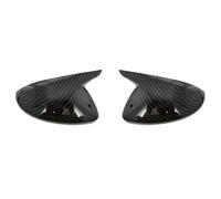 Cubierta De Espejo Retrovisor Con Diseño De Cuerno De Vaca Para Peugeot 208 GT Line E208 P21 MK2 2020 2021 2022 2023 2024 YIJIAVSX(Carbon pattern)