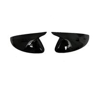 Cubierta De Espejo Retrovisor Con Diseño De Cuerno De Vaca Para Peugeot 208 GT Line E208 P21 MK2 2020 2021 2022 2023 2024 YIJIAVSX(Bright Black)