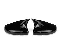 Cubierta De Espejo Retrovisor Lateral Para VW Para Volkswagen Para Golf 6 MK6 Para GTI Para GTD 2009-2013 Embellecedor Exterior Puerta Con Aspecto Fibra Carbono intemperie(Gloss Black)