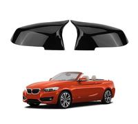 Cubierta de Espejo Retrovisor para BMW 2 Series F23 Convertible 228i 228iX 230i 260iX M235i M235iX M240i M240iX 2014-2019 Glossy Black - Par de Tapas de Repuesto Carcasas Protectoras