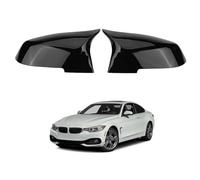 Cubierta de Espejo Retrovisor para BMW 4 Series F32 Coupe 428i 428iX 430i 430iX 435i 435iX 440i 440iX 2014-2019 Glossy Black - Par de Tapas de Repuesto Carcasas Protectoras