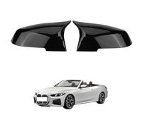 Cubierta de Espejo Retrovisor para BMW 4 Series F33 Convertible 428i 428iX 430i 430iX 435i 435iX 440i 440iX 2014-2019 Glossy Black - Par de Tapas de Repuesto Carcasas Protectoras