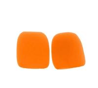 cubierta de espuma de micrófono, 2 fundas de espuma for parabrisas de micrófono, multicolor(Orange)