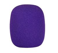 cubierta de espuma de micrófono, Cubiertas de micrófono de esponja, 10 Uds., parabrisas de escenario de espuma reemplazable lavable multicolor(Purple)