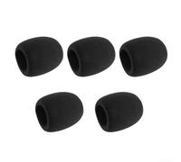 Cubierta de espuma para micrófono, 5 unidades, micrófono de escritorio, 50 x 35 x 18 mm, parabrisas estándar de conferencia, almohadillas de espuma de 0.7 pulgadas de diámetro