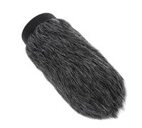 Cubierta de espuma para micrófono de entrevista de 5.5 pulgadas, gris y negro