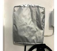 Cubierta de estación de carga EV, tela Oxford impermeable, protección contra la lluvia y el polvo para cargador de vehículo eléctrico, resistente a la intemperie al aire libre (plata)