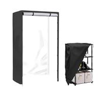 Cubierta de estante de alambre metálico, cubierta de estante impermeable | Funda impermeable a prueba de polvo para rejilla metálica - Protector de soporte de organización doméstica con cierre