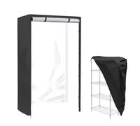 Cubierta de estante de almacenamiento, protector de polvo de alambre, cubierta impermeable para estantes, cubierta de diseño de cremallera frontal, protector de estante de exhibición del hogar para