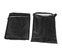 Cubierta de estante resistente al agua hecha de tela Oxford 420D con cremallera para acceso para garaje, cocina, sótano, almacenamiento, color negro (91 x 46 x 183 cm)