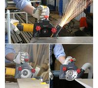 Cubierta de extracción de polvo Mechanic AirSlider 125/90° para amoladora angular, 125 mm, sin polvo, adaptador