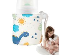 CUBIERTA DE FALTA DE NURSE - Protector de calentador de leche de piel sintética, sobre de agua | Caja aislada, calor Baby Milk Gard para salida, marcha