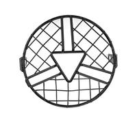 Cubierta de Faro de Motocicleta 6.5" Motorcycle Headlight Mesh Grill Guard Front Lamp Mesh Grille Cover Protector for Cafe Racer Cruiser Headlight Cover(Triangle Center)