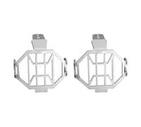 Cubierta de faro motocicleta Para VOGE DSX 625 525 800 DSX625 DSX525 DS625X DSX800 Motocicleta Foglight Cubierta Rejilla Protectora Lámpara Antiniebla Protector Luz(Silvery)