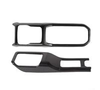 Cubierta de fibra de carbono para panel de cambio de marchas para Jeep 2018-2022, accesorio interior de plástico ABS con acabado deportivo negro para decoración de salpicadero de automóvil, paquete de