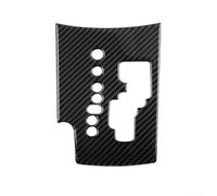 Cubierta de fibra de carbono para panel de cambio de marchas para Toyota RAV4 2006 a 2012, decoración de consola interior negra, para una fácil instalación con cinta adhesiva