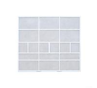 Cubierta de filtro a prueba de polvo para aire acondicionado montada en la pared diseñada para unidades domésticas para proteger los componentes internos y mejorar la e circulación de aire