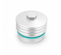 Cubierta de filtro de aceite de repuesto para BMW para N20 N51 N52 N53 N54 para N55 compatible con modelos 2 Series 3 Series 4 Series 5 Series X (plata)