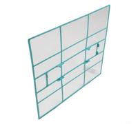 Cubierta de filtro de aire acondicionado para unidad interior montada en la pared, pantalla de malla de salida de aire de plástico, para fácil instalación, accesorio HVAC para Han (30.2 x 28)
