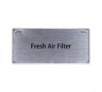 Cubierta de filtro de aire para frigorífico, 195 x 89 x 20 mm, cubierta de repuesto de plástico ABS para modelos LG LRFDS3006D/LRFXC2416S/SRFVC2416S, fácil de instalar, construcción (borde blanco)