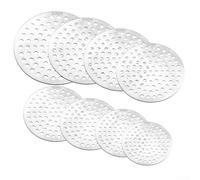 Cubierta de filtro de drenaje de ducha, tapa redonda de acero inoxidable 304 con agujeros de drenaje densos para baño, fregadero, captura de pelo en el suelo (11 cm)